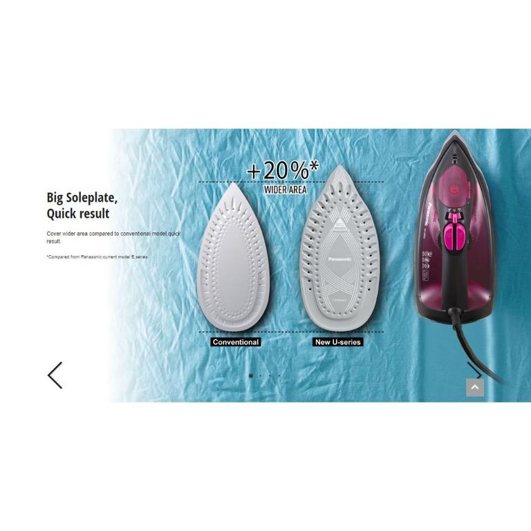 Panasonic NIU400 Steam iron with Big Soleplate, Furniture & Home