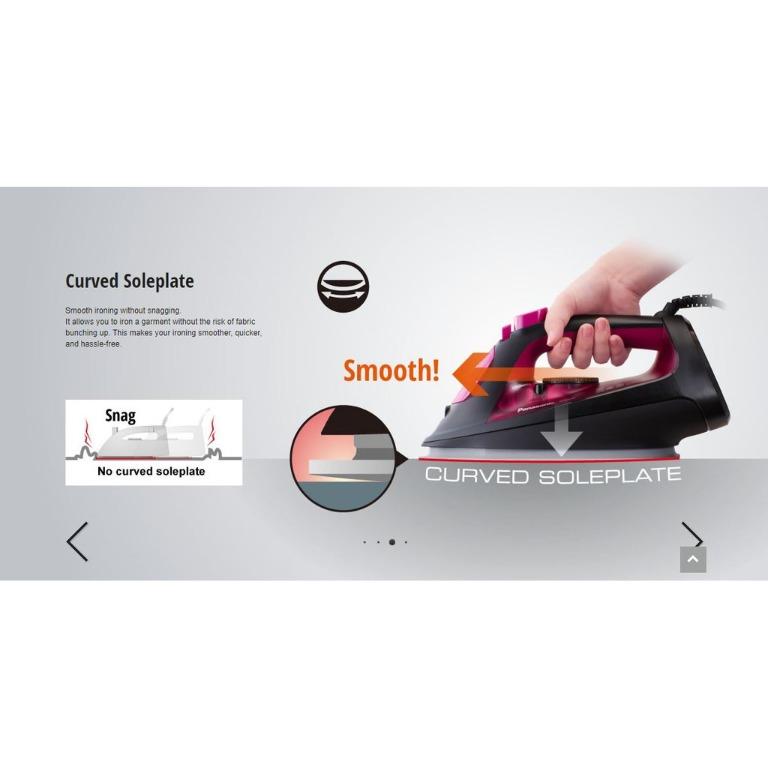 Panasonic NIU400 Steam iron with Big Soleplate, Furniture & Home