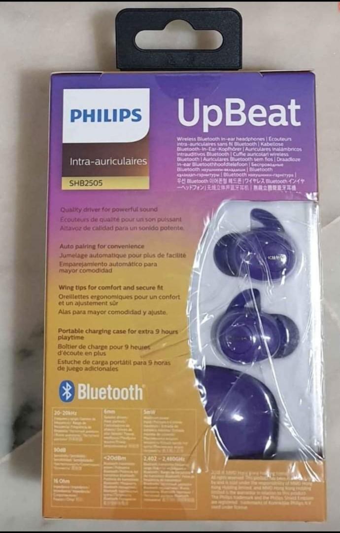 Auriculares bluetooth philips top upbeat shb2505