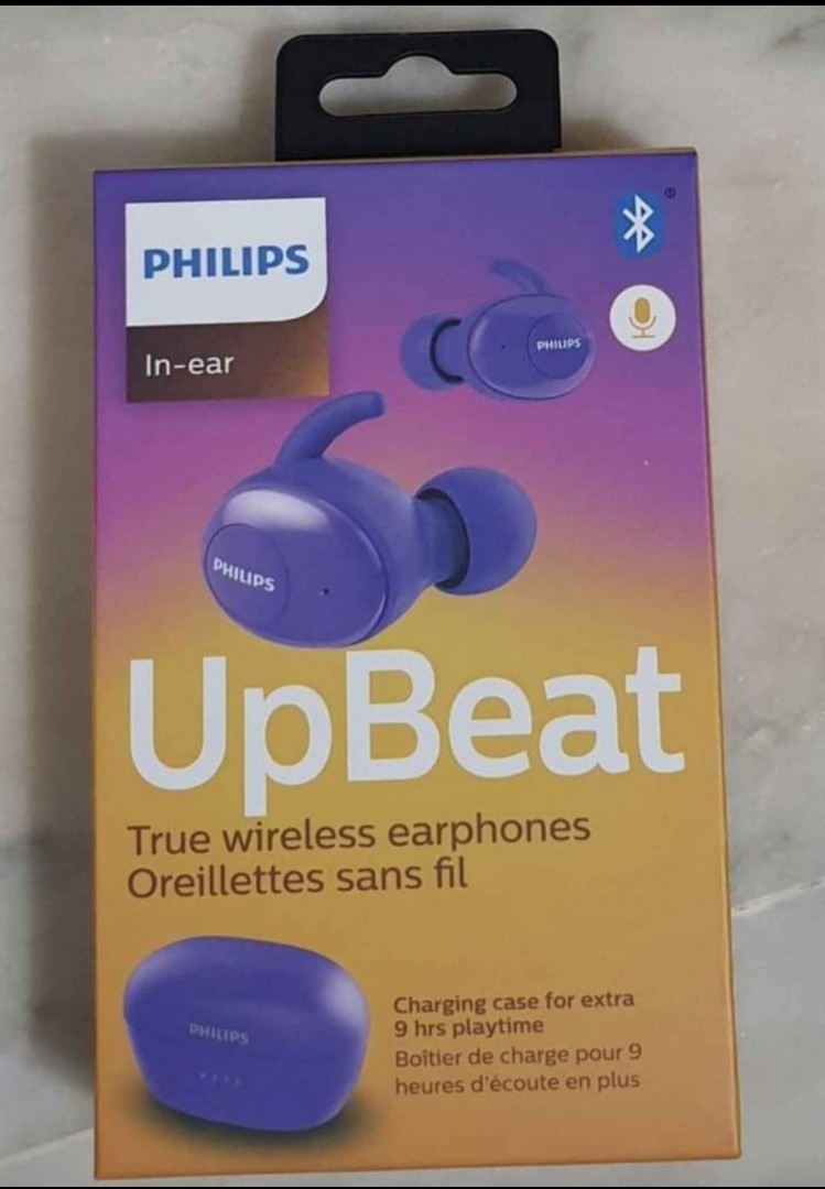 Philips Upbeat True Wireless Earphones SHB2505 Purple Audio