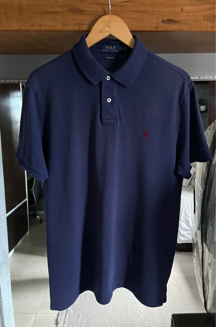 Polo Ralph Lauren Navy Blue Polo, Men's Fashion, Tops & Sets, Tshirts ...