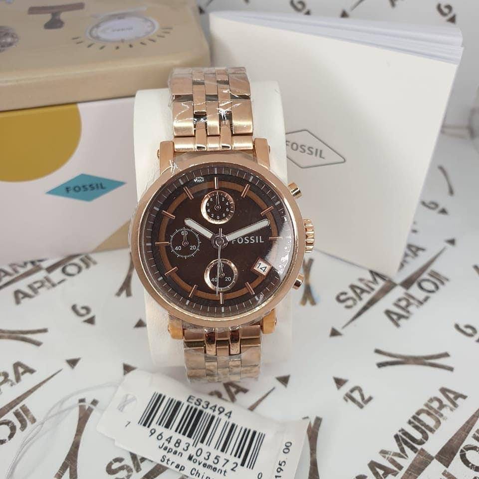 DIAL ROSEGOLD STEEL LADIES WATCH ES3494 
