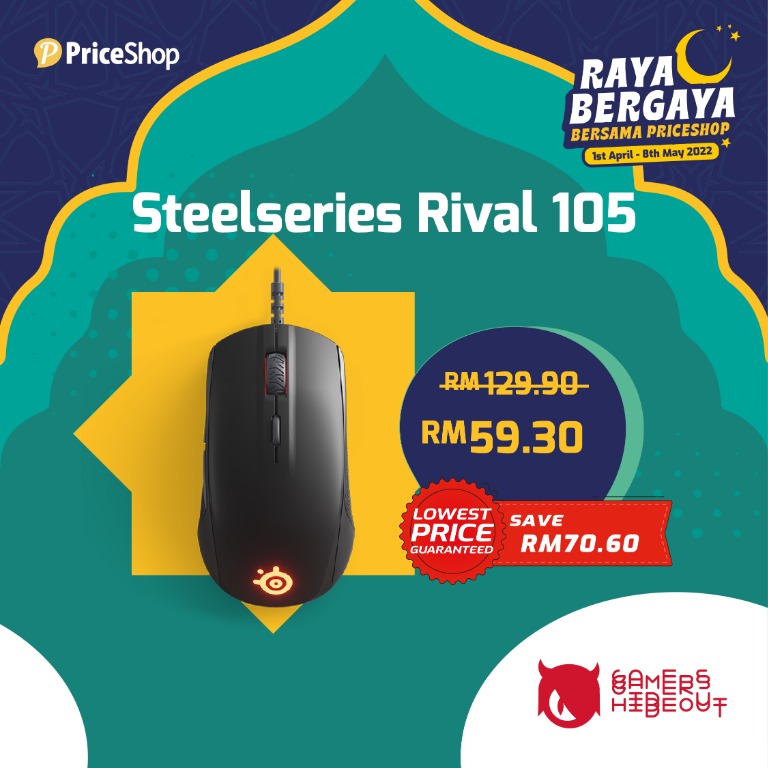 Steelseries Rival 105 Wired Mouse