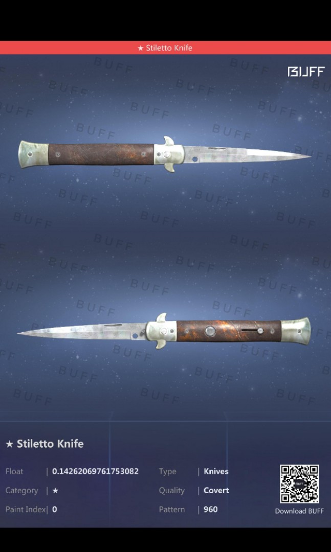 (0.14FV) STILLETO KNIFE VANILLA CSGO KNIFE, Video Gaming, Gaming