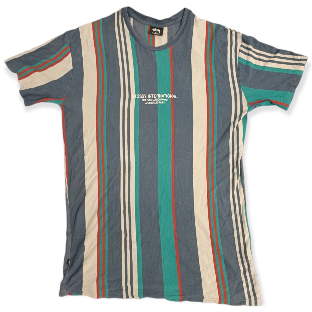 stussy vertical stripe tee