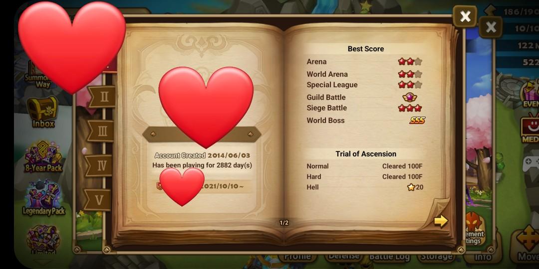 Compte Summoners War Europe starter LD Douman Truffle / 22.04.2025
