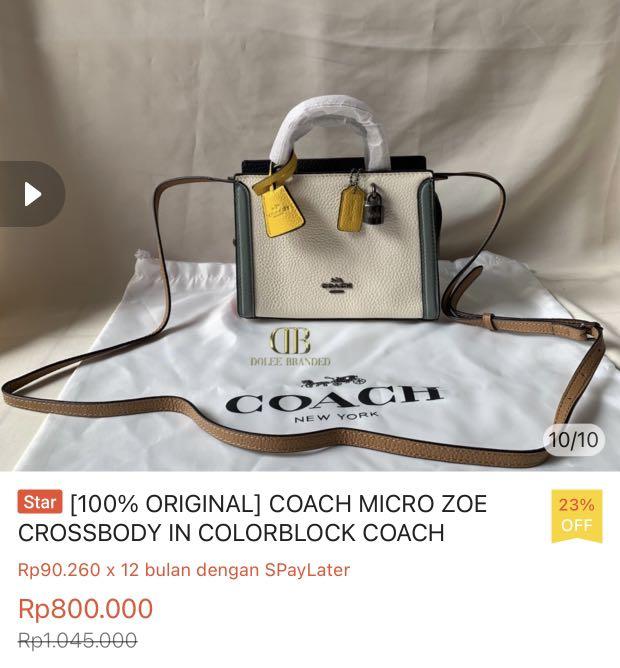 COACH MICRO ZOE - Jual tas branded authentic 100%