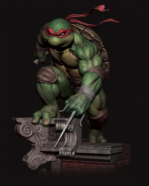 Teenage Mutant Ninja Turtle TMNT Raphael Custom 1/4 Scale Statue ...