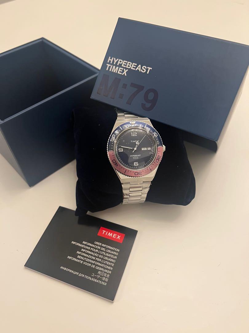 Timex M79 x Hypebeast Fuchsia限定手錶, 名牌, 手錶- Carousell