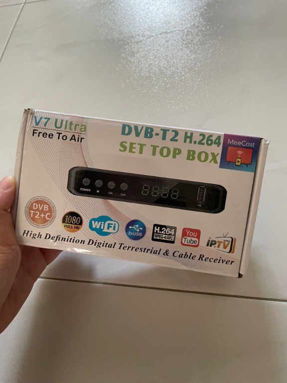 V7 ULTRA DVBT2 Digital TV Box Singapore Receiver, TV & Home