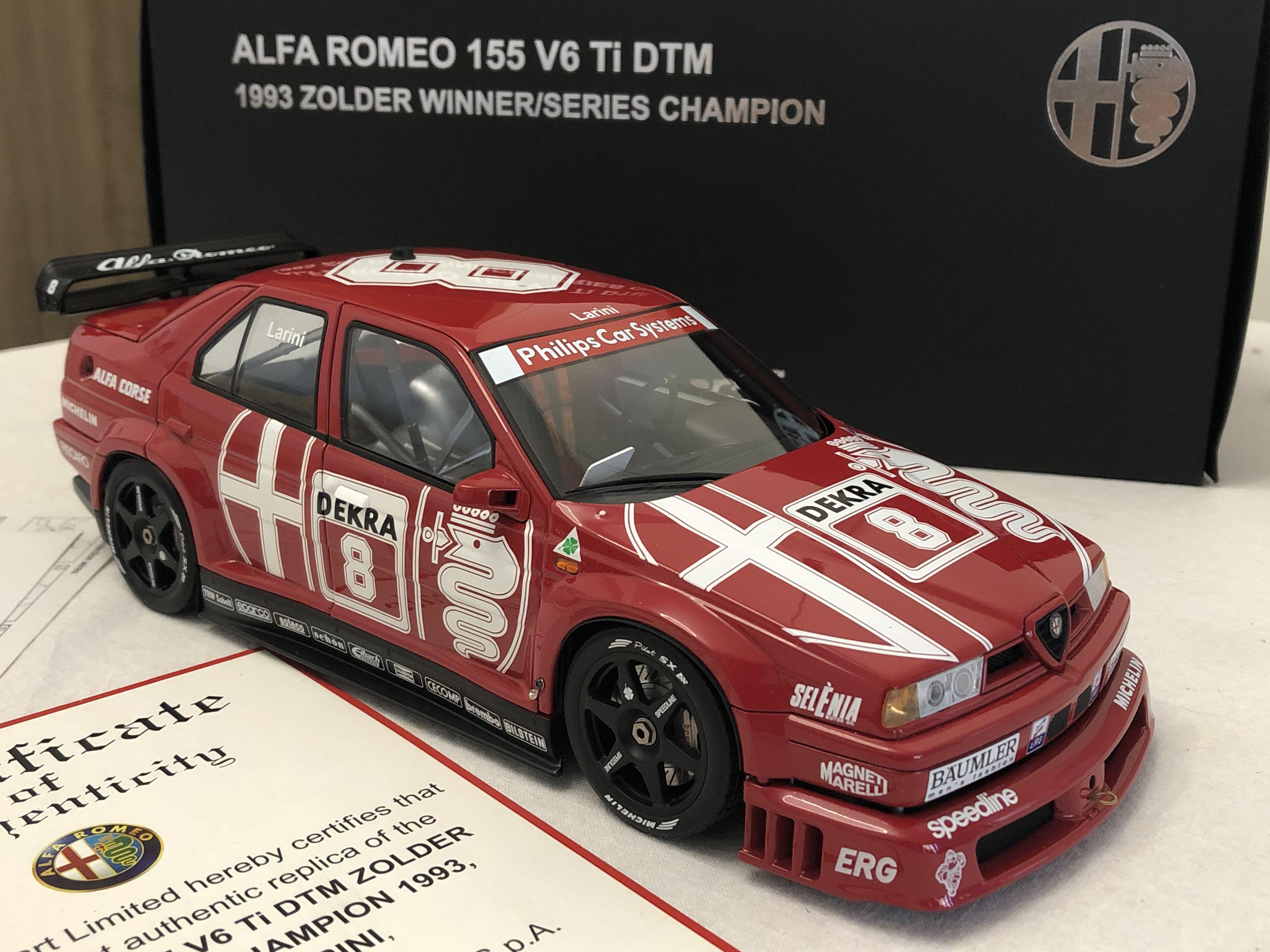 AUTOART, 1:18 ALFA ROMEO 155 V6 by AUTOART Signature, 興趣及遊戲