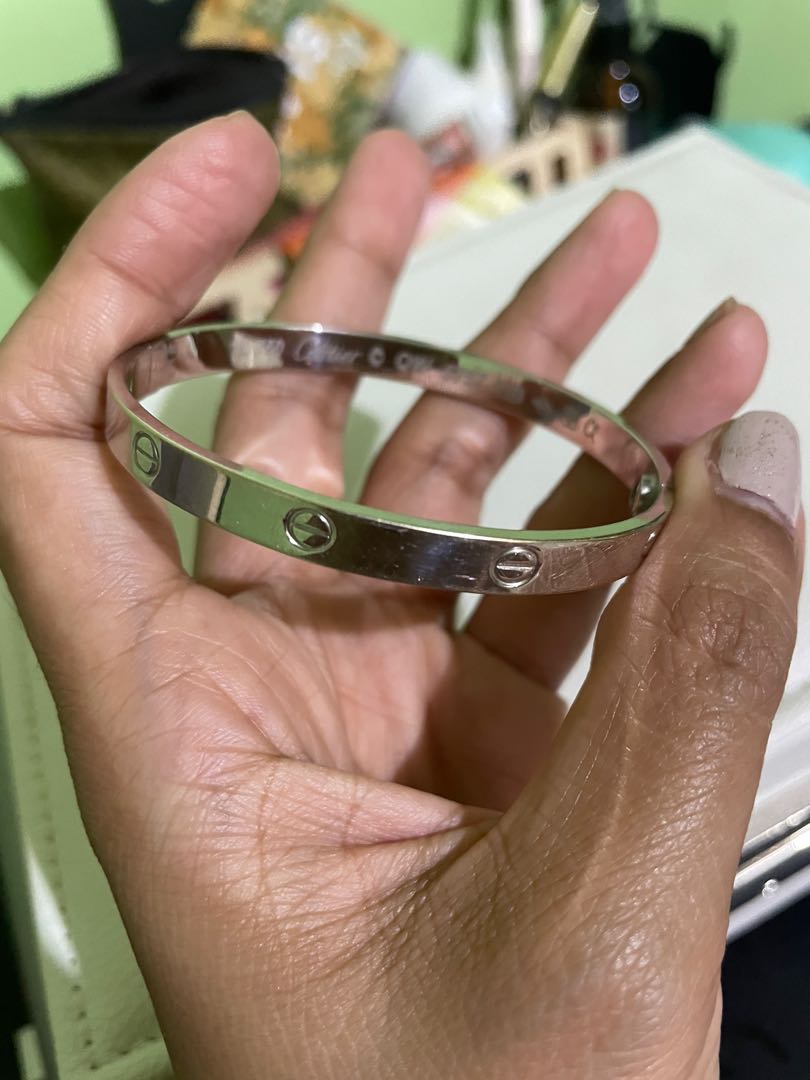 White gold bracelet 2025 cartier