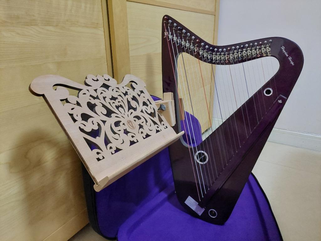 豎琴專用譜架 Harp Desk, 興趣及遊戲, 音樂樂器 & 配件, 樂器配件 Carousell