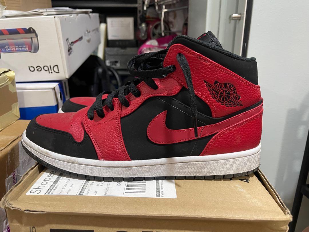 Air jordan 1 mid bred 2018 top