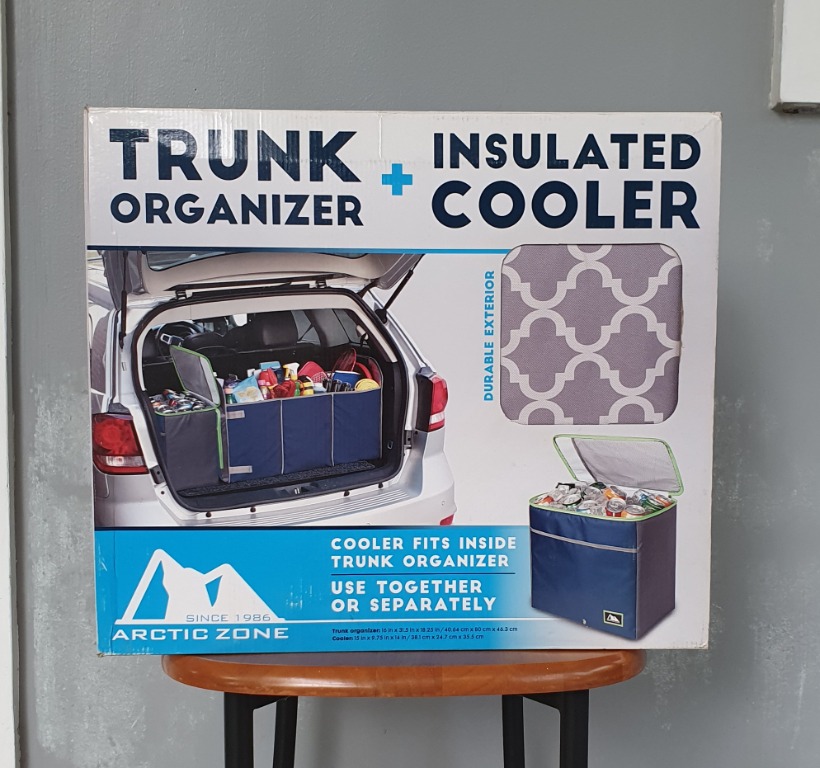 Arctic Trunk Organizer & Insulated Cooler for Ice Cream Fish Meat