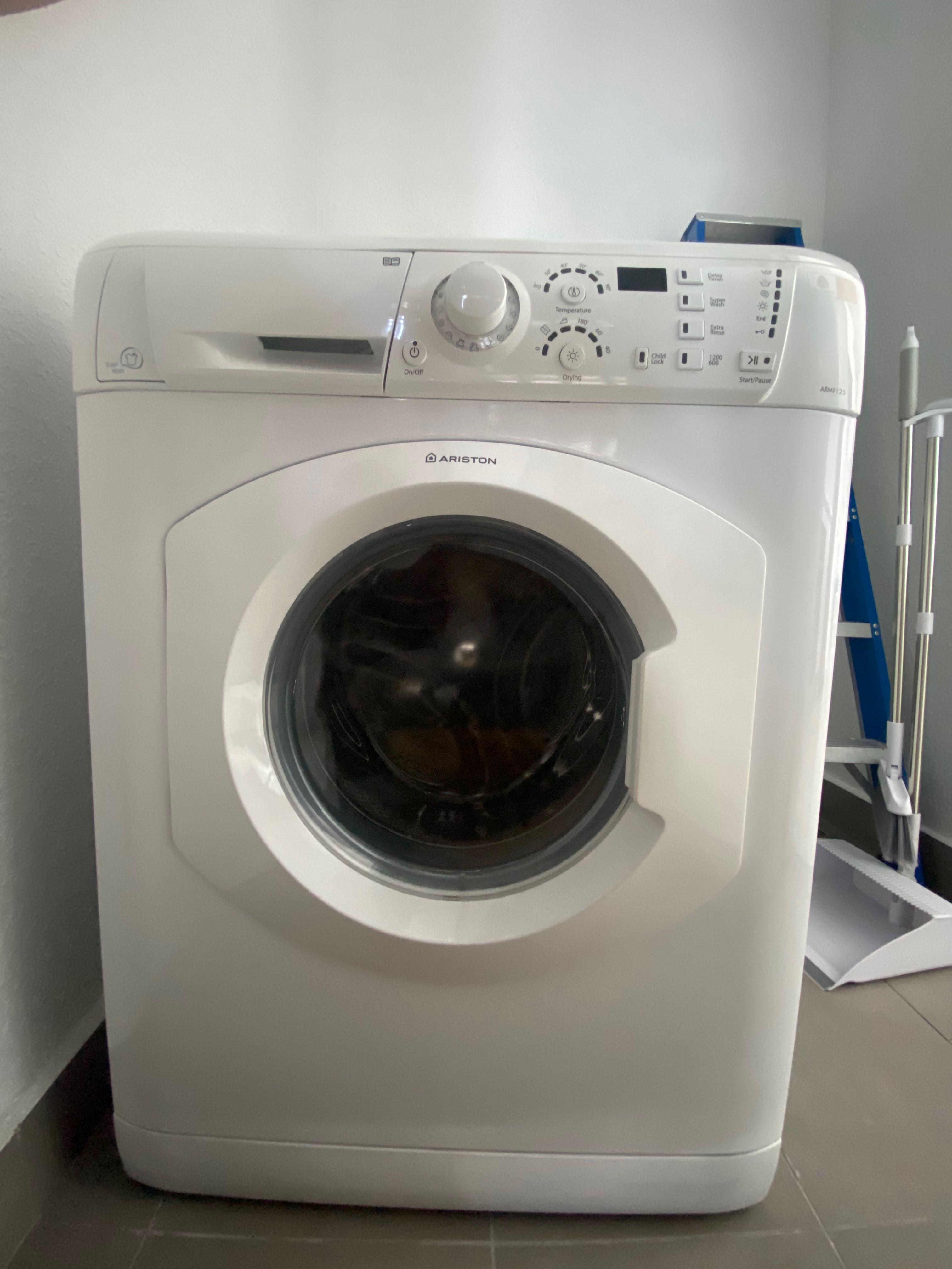 Ariston Washer 7.5 KG & Dryer 7.5 KG, Furniture & Home Living, Cleaning