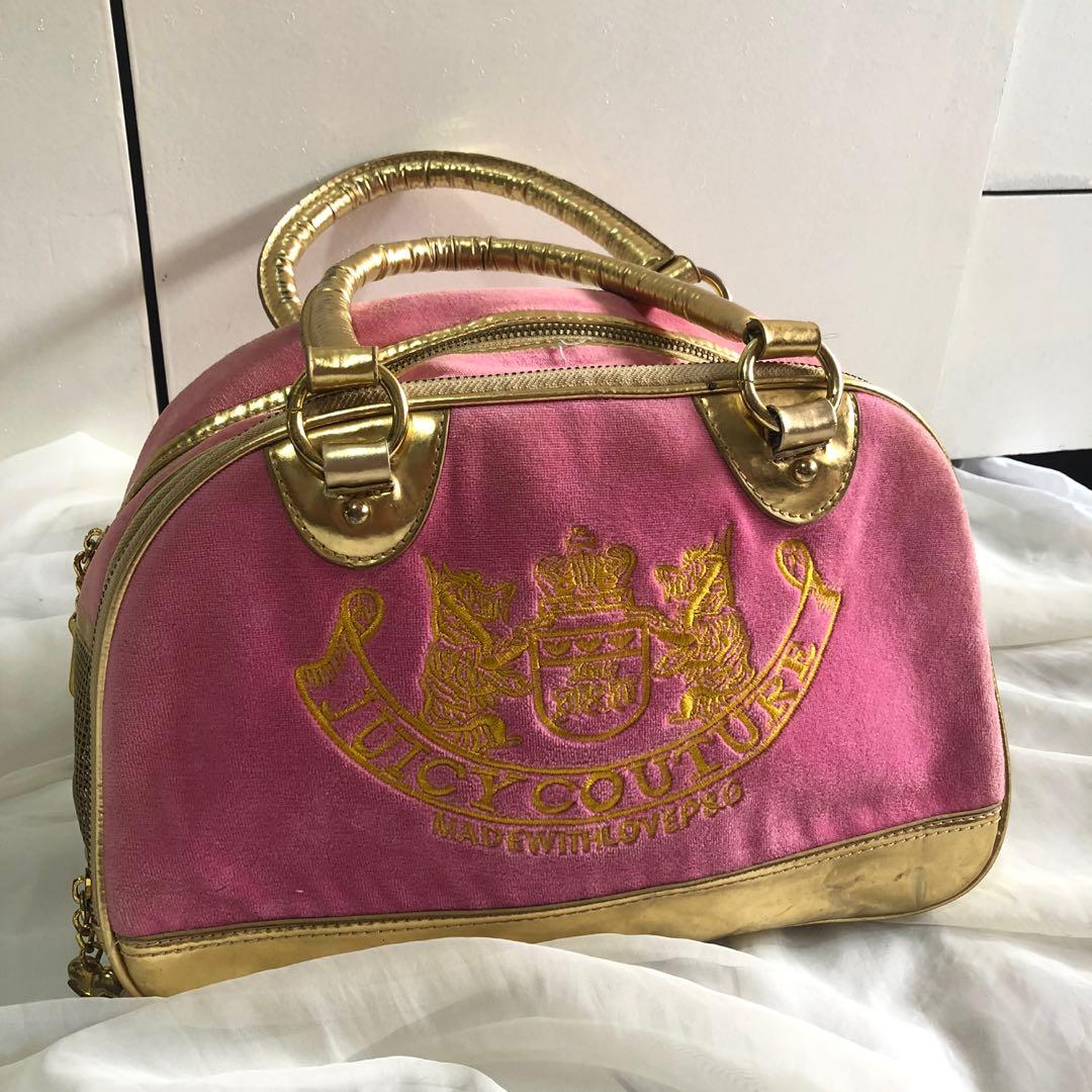 authentic juicy couture bowler bag rare jc, Women's Fashion, Bags