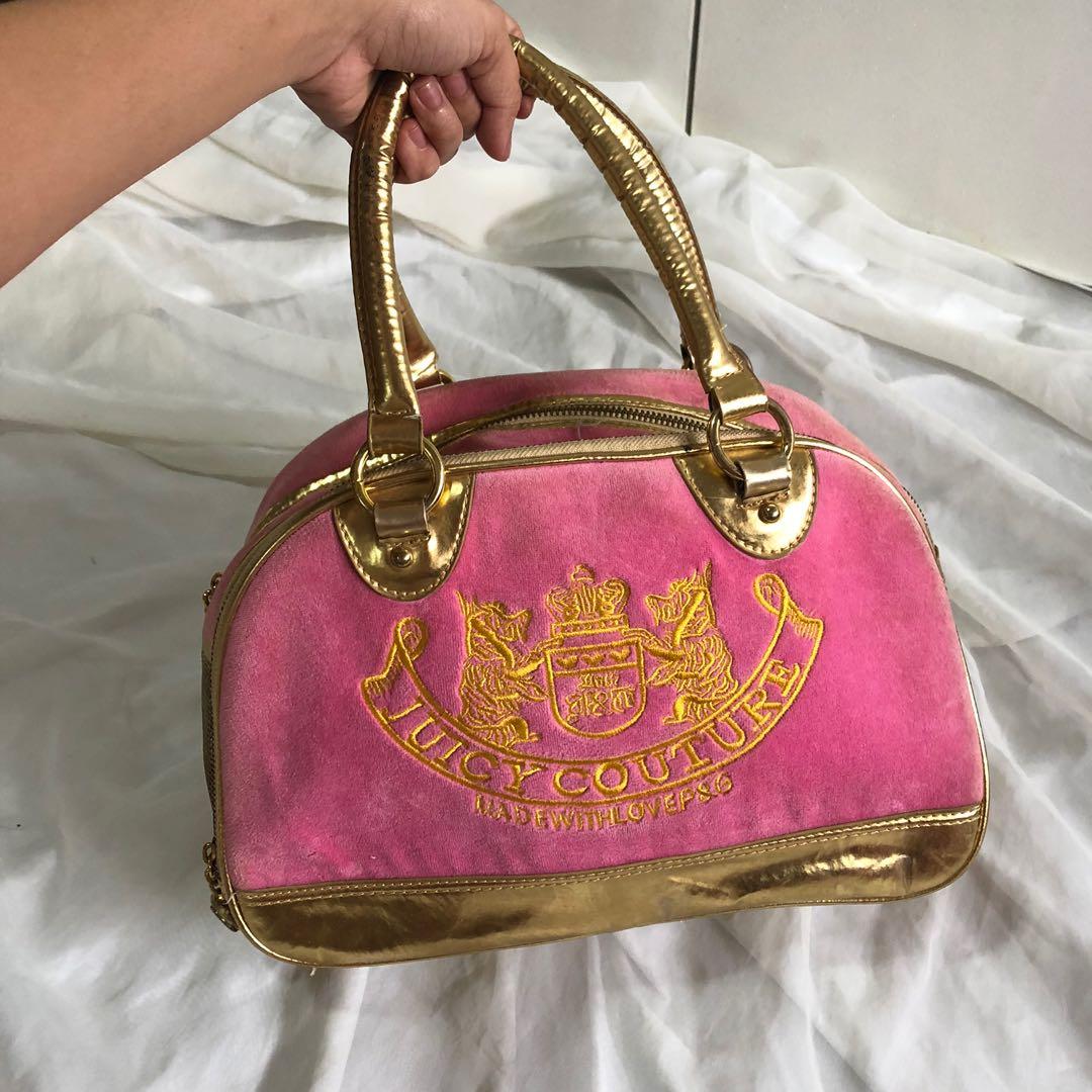 authentic juicy couture bowler bag rare jc, Women's Fashion, Bags