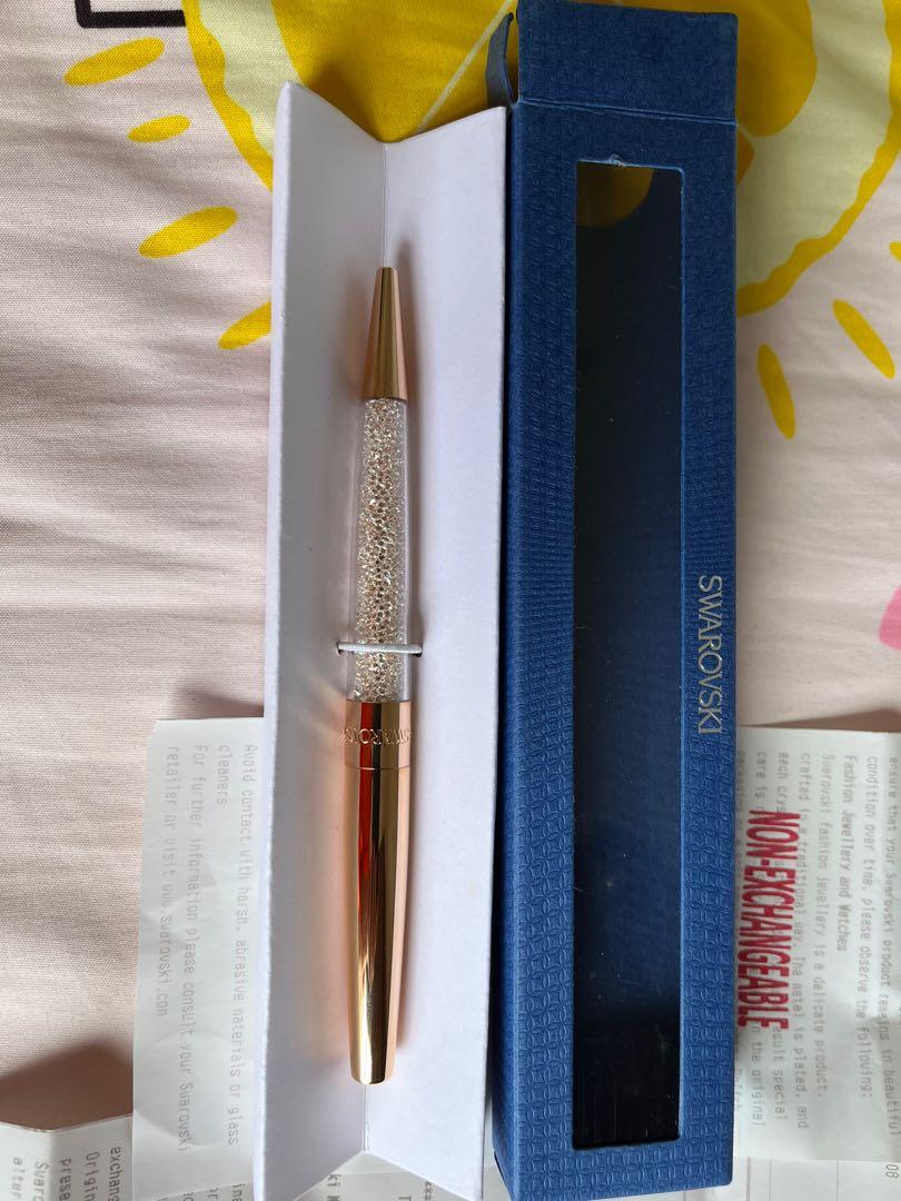Swarovski pens rose gold best sale