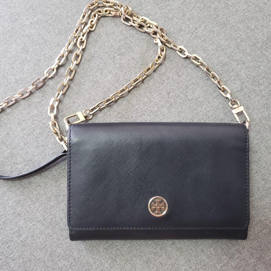 Authentic Tory Burch WOC Wallet on Chain Bag, Luxury, Bags & Wallets on  Carousell