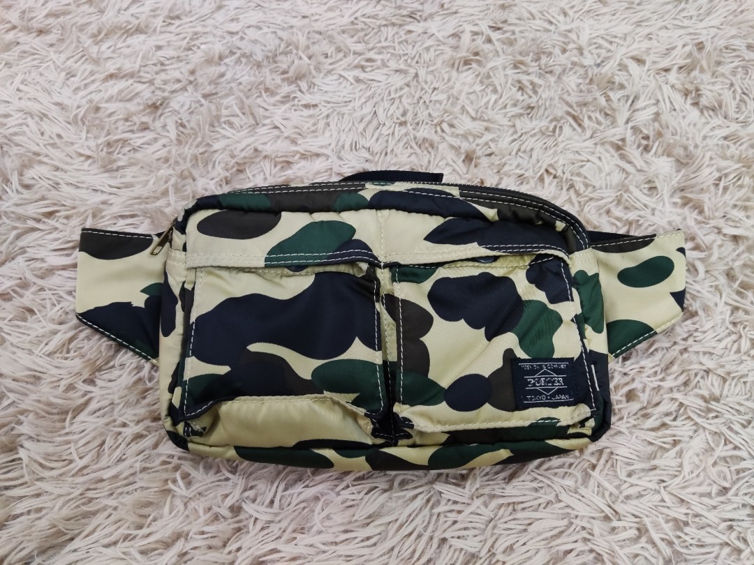 BAPE × PORTER TROPICAL CAMO WAIST BAG | camillevieraservices.com