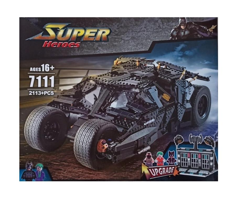 Bat Man Tumbler Vehicle Cartoon Lepin Compatible Toys Building Block Self Assemble Super Heroes 7111