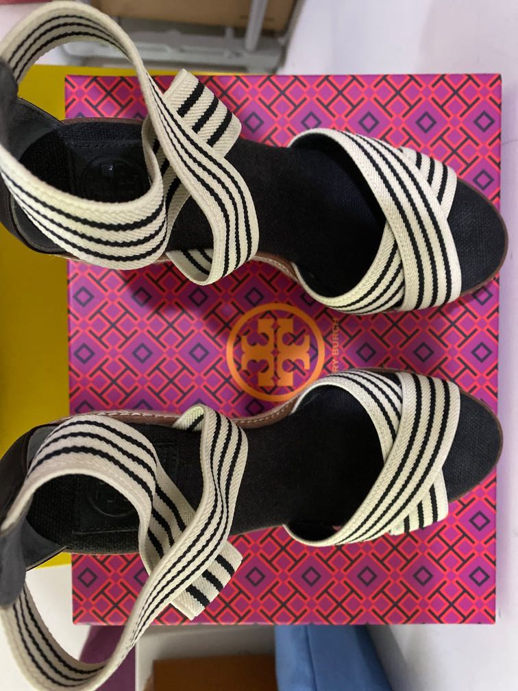Tory burch striped espadrilles store