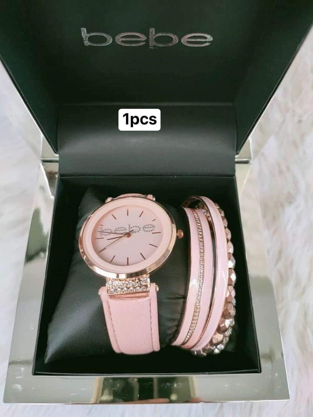 Bebe watch on sale and bracelet set
