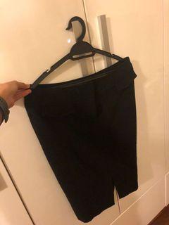 Black Office Pencil Skirt