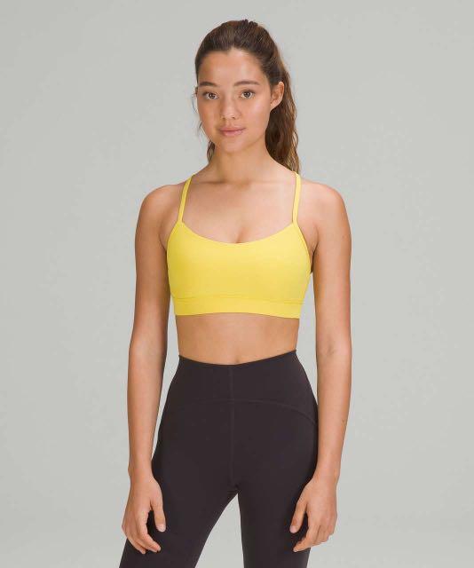 Lululemon Energy High-neck Longline Bra Medium Support, B-d Cups In Soleil