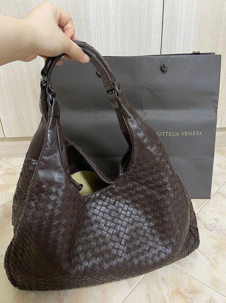 dark brown bottega bag