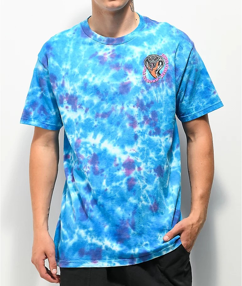 Santa Cruz Striker Blue Tie Dye T-Shirt 
