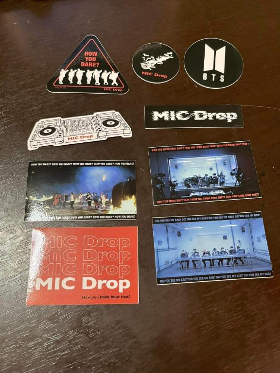 BTS MIC DROP STICKER SET, Hobbies & Toys, Memorabilia & Collectibles, K ...