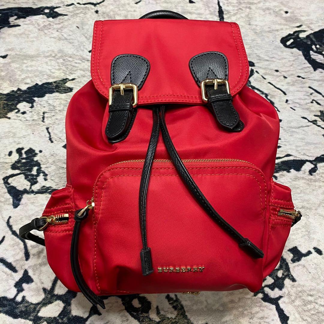 Burberry sales backpack red