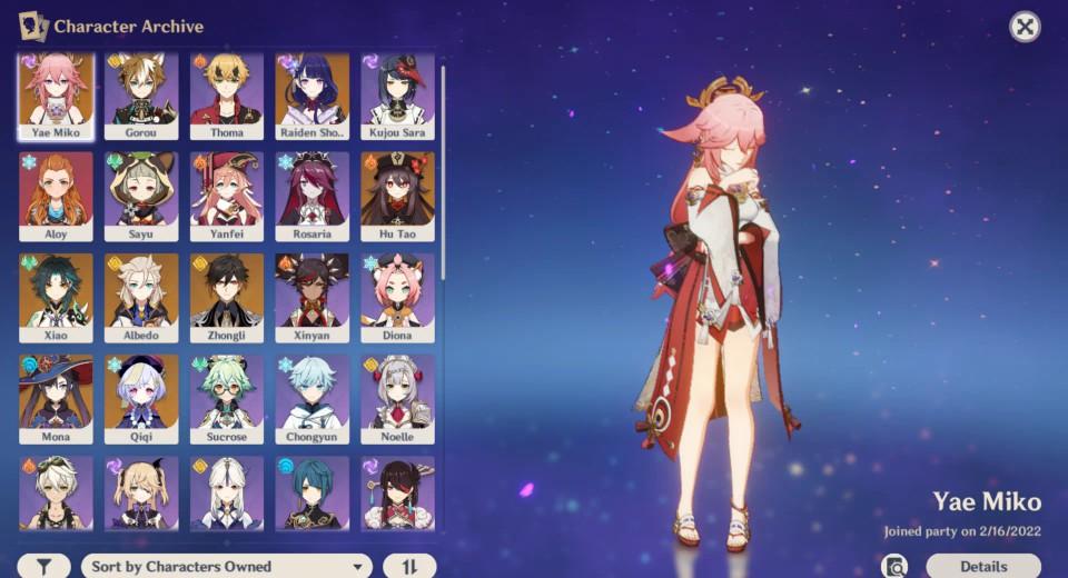 C1 Albedo C2 Qiqi C1 Mona Yae Miko Raiden Shogun Xiao Hutao Zhongli Weap Lost Prayer Engulfing Lightning Wgs Genshin Impact Account Video Gaming Gaming Accessories Game Gift Cards Accounts On