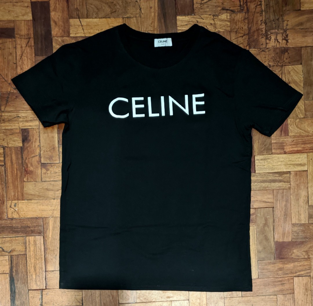 Celine t shirt black discount