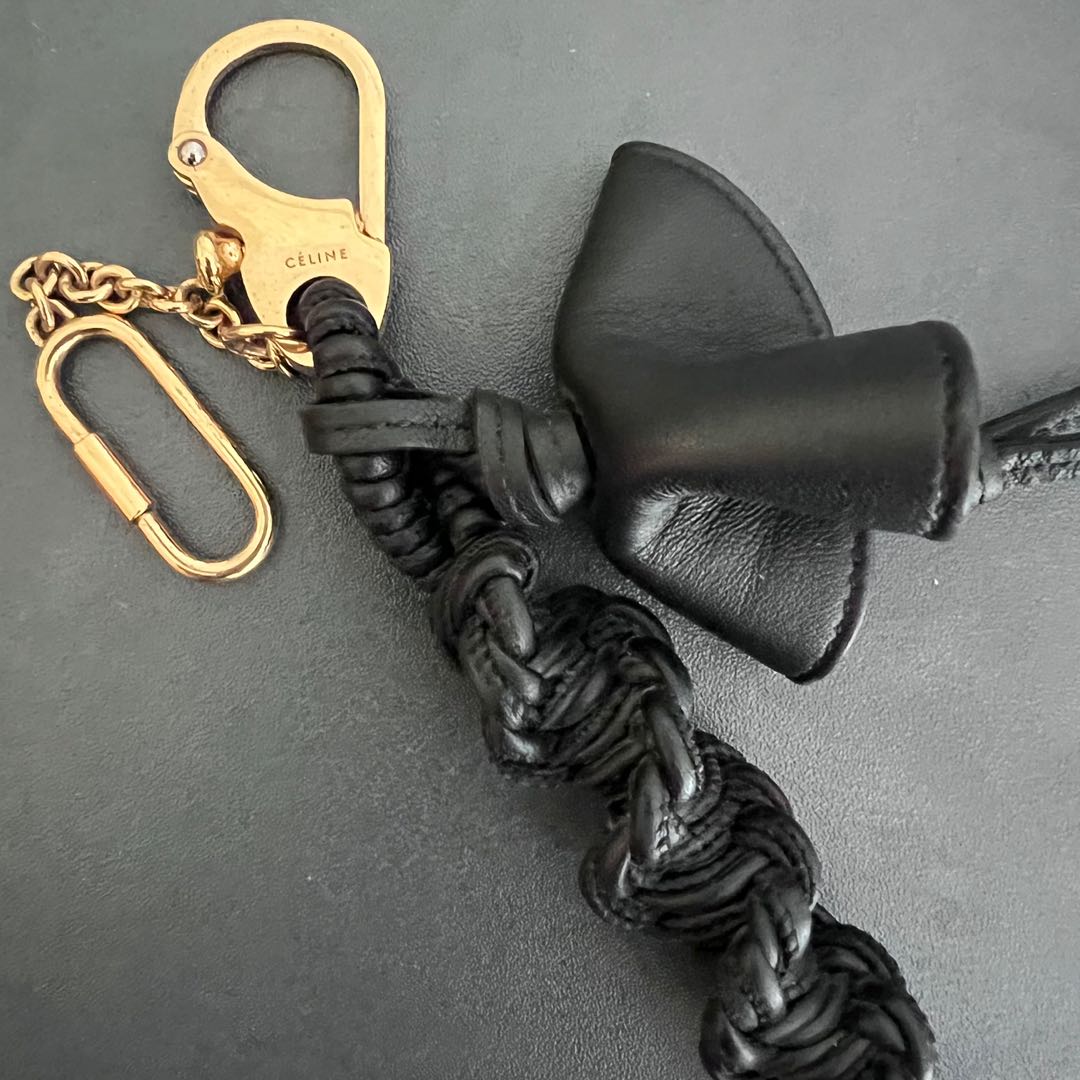 Celine leather bag charm keychain Luxury Accessories on Carousell