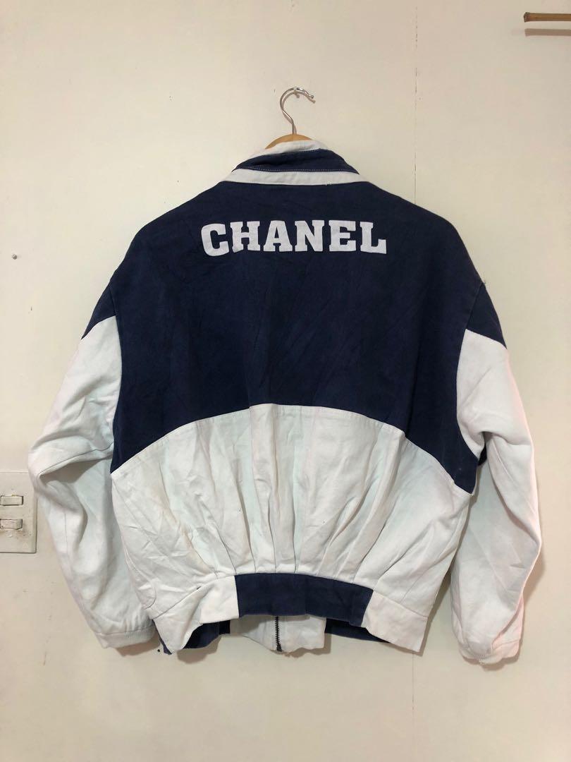 Chanel Brown Leather Bomber Jacket Runway 1990s  Basha Gold