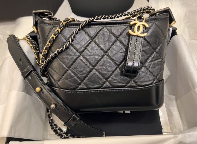 Chanel Gabrielle Silvery Leather ref.597835 - Joli Closet