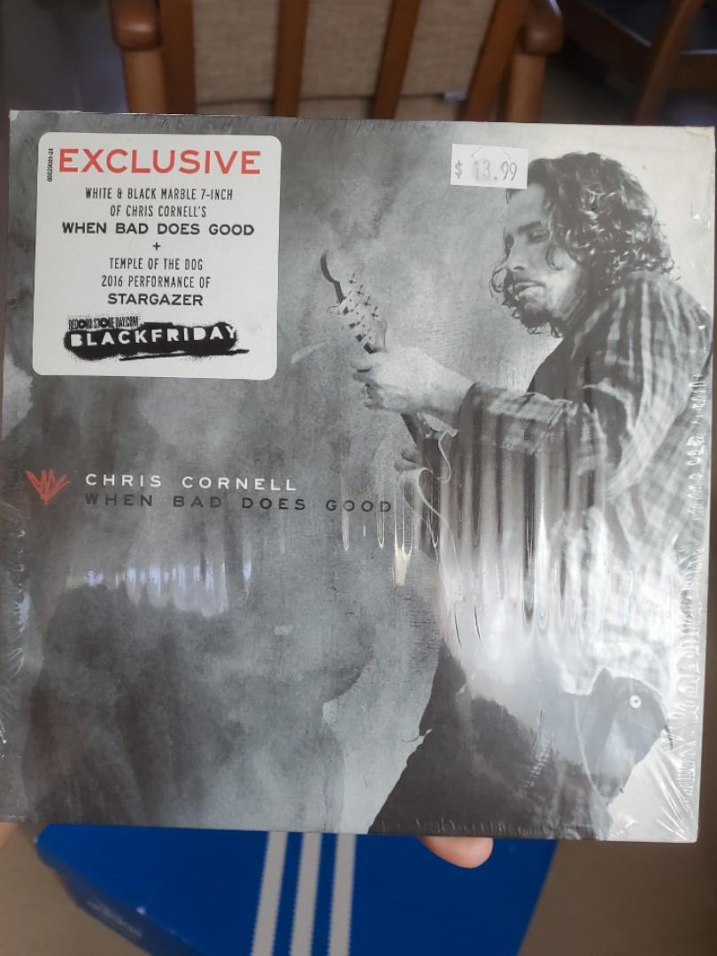 Chris cornell when bad does good 7 inch colored vinyl (Category: Vinyls) located in Puerto Princesa. Submitted by jomoski2 (Listing ID 1156890377, Image 1). Description: colored vinyl, record store day exclusive near mint condition condition - Vinyl : NM sleeve : VG++.