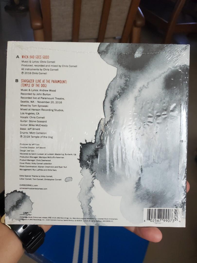 Chris cornell when bad does good 7 inch colored vinyl (Category: Vinyls) located in Puerto Princesa. Submitted by jomoski2 (Listing ID 1156890377, Image 2). Description: colored vinyl, record store day exclusive near mint condition condition - Vinyl : NM sleeve : VG++.