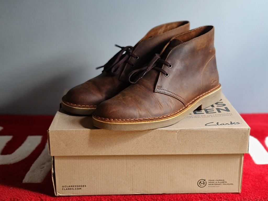 Gå i stykker Dempsey Prevail CLARKS Desert Boot 2 Beeswax Leather, Men's Fashion, Footwear, Boots on  Carousell