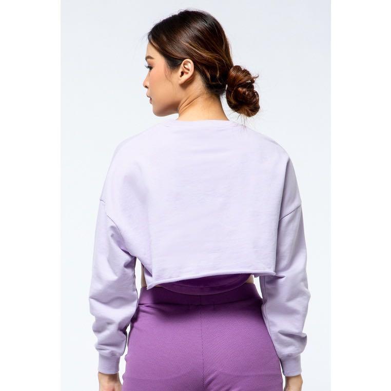 Colorbox Fleece Arm Warmer Crop Sweater 