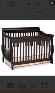 RUSH! Crib Convertible into Toddler bed and day bed