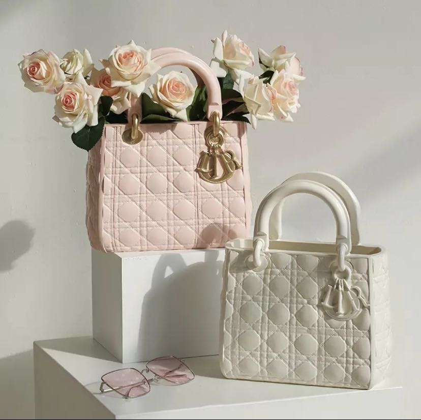 Dior LV brand bag vase, Furniture & Home Living, Home Decor, Vases &  Decorative Bowls on Carousell