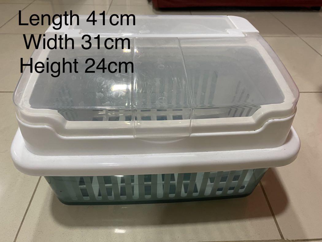 Dish rack with cover, Furniture & Home Living, Kitchenware & Tableware