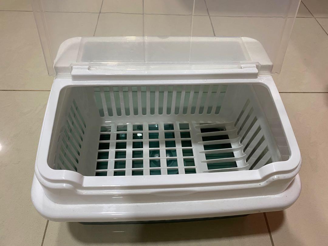 Dish rack with cover, Furniture & Home Living, Kitchenware & Tableware
