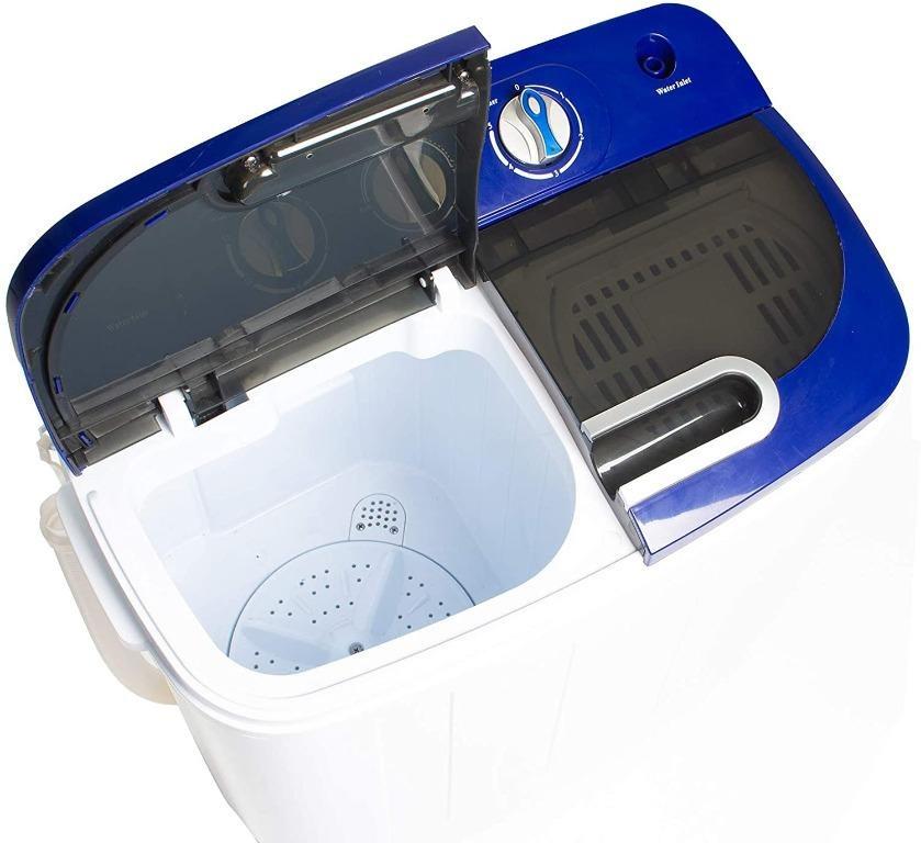 Display4top Portable Compact Mini Twin Tub Washing Machine and Spin