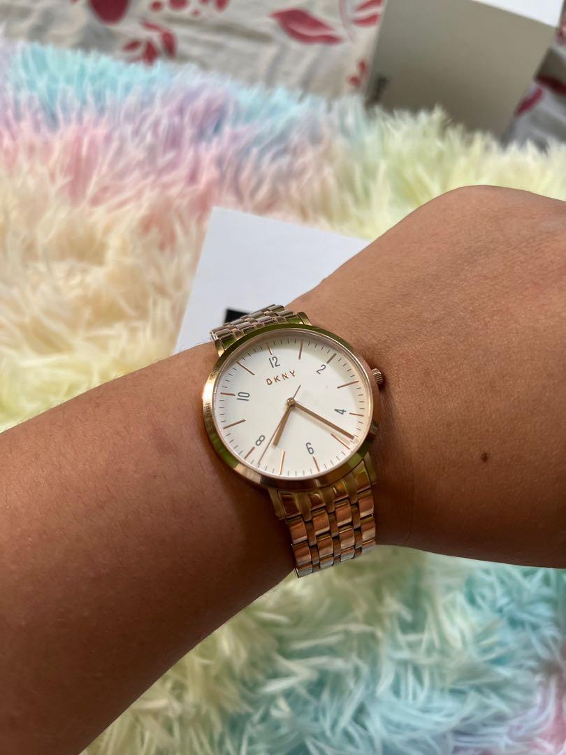 Dkny minetta store watch rose gold