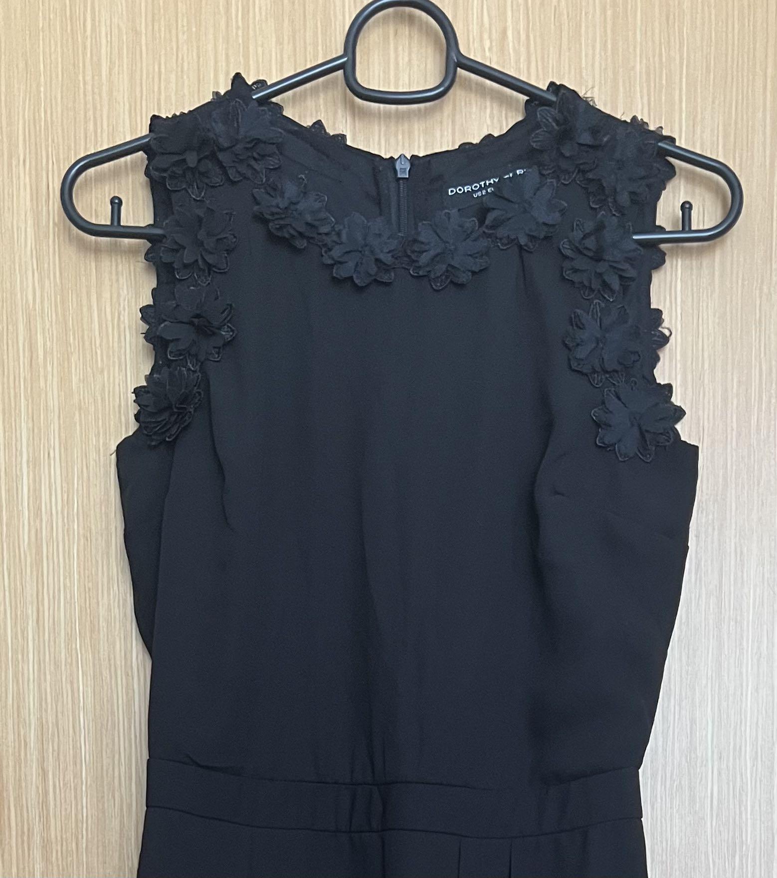 chinese dress ladies Dorothy Perkins Black Floral Lace A-Line Dress